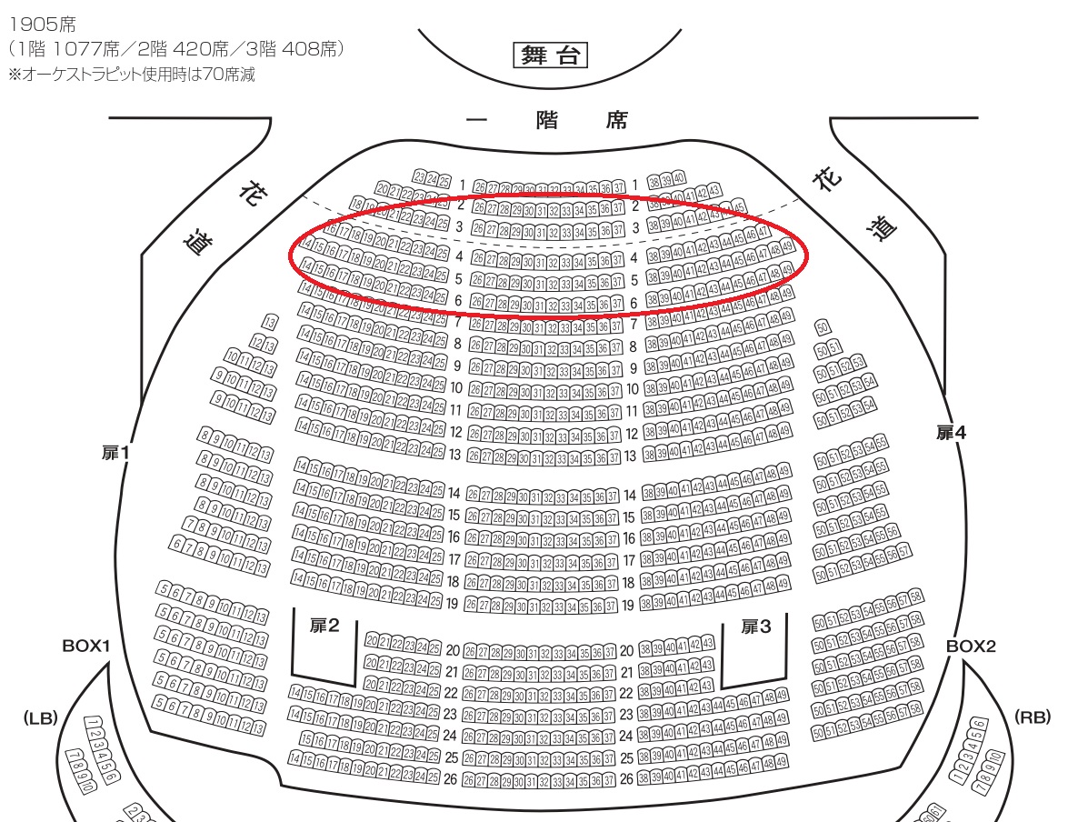 梅田芸術劇場メインホール 座席からの見え方まとめ 2階3階でも大丈夫 座席ウォッチャー