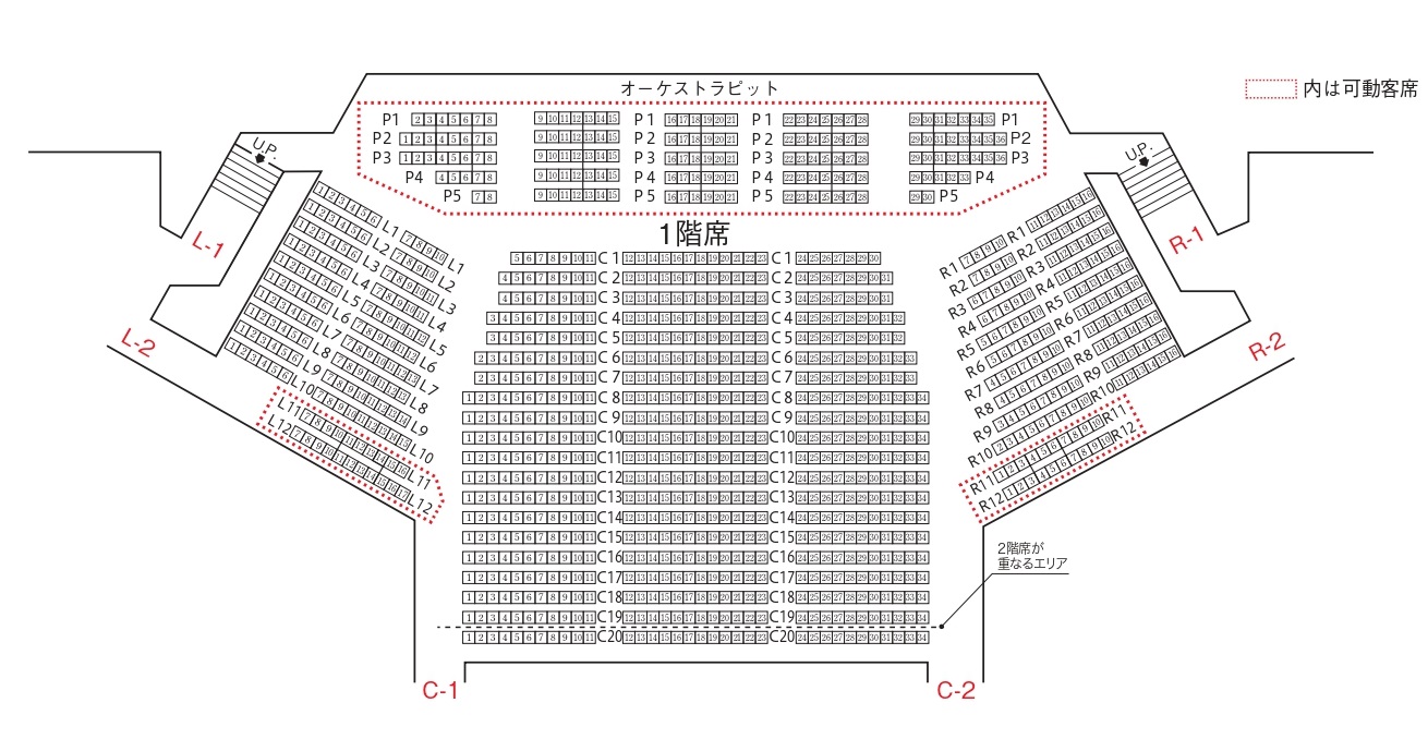 Nhkホール座席表 東京 と見え方は 2階3階でも見える 座席ウォッチャー